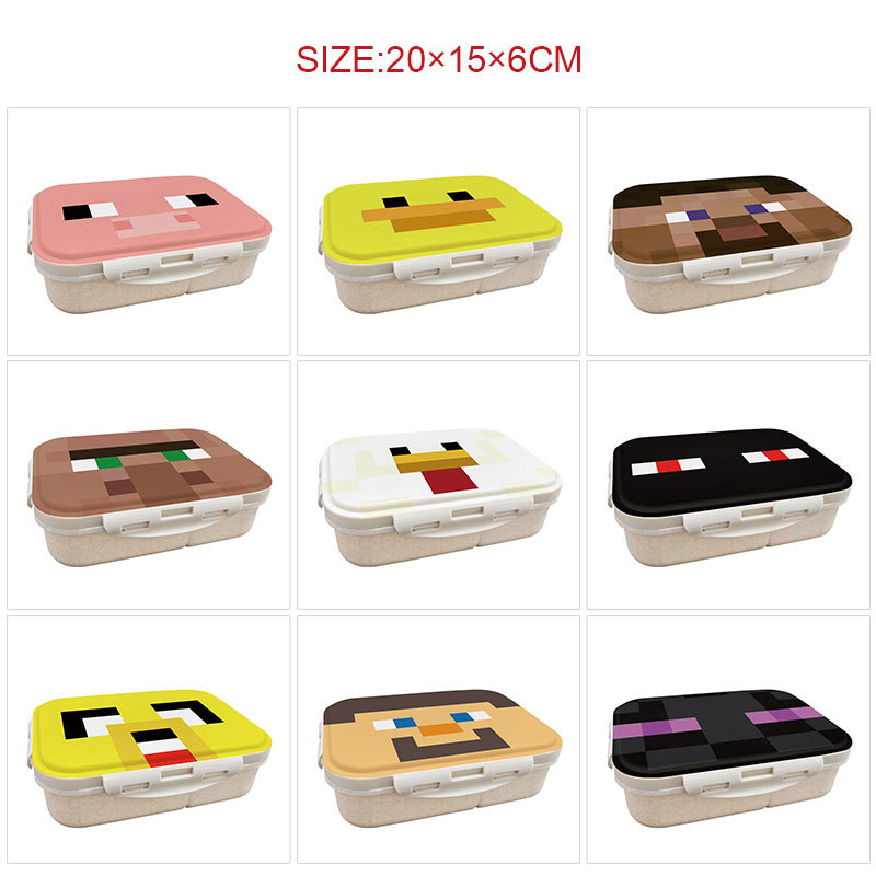 Women Accessories Organizer - 마인크래프트 디자인의 3단 일본식 보온 도시락