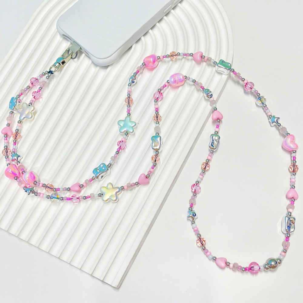 Women'S Y2K Accessories - HERLOOK 파스텔 Y2K 하트 스타 비즈