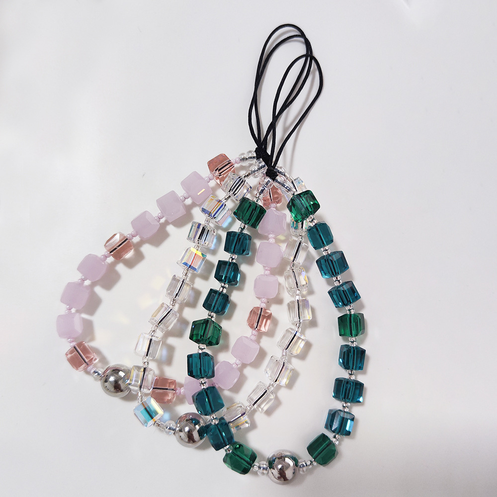 Women'S Y2K Accessories - HERLOOK 휴대폰 참 클리어 스퀘어 비즈