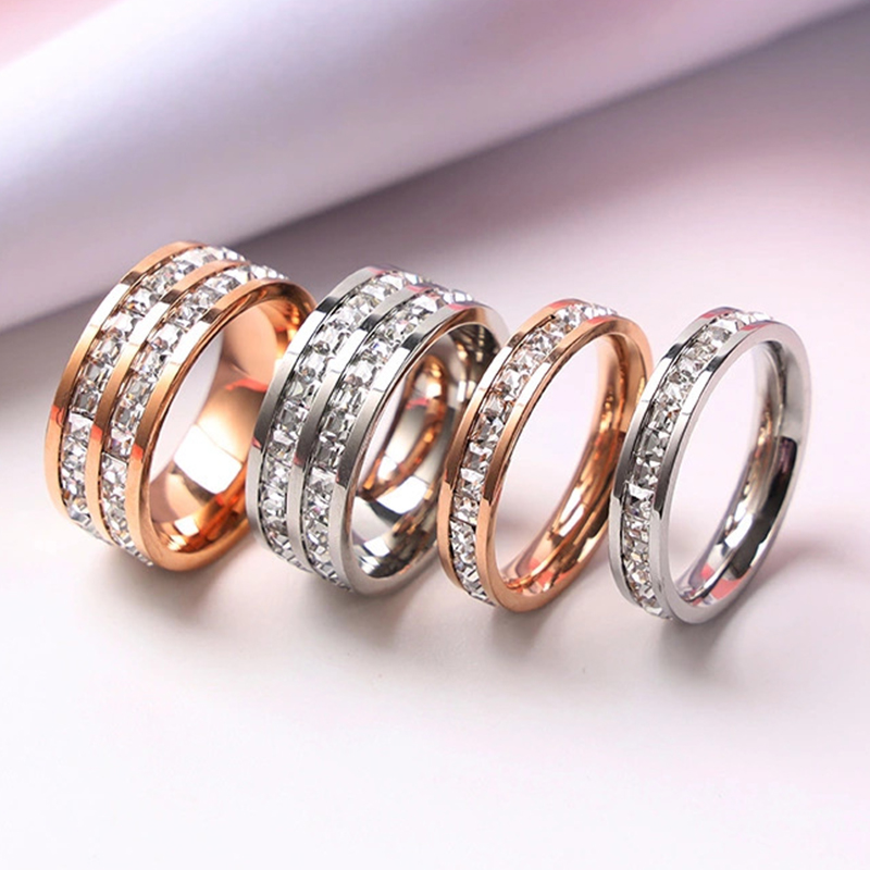 Wrap Ring Gold - 럭셔리 로즈 골드 컬러 여성을위한 싱글