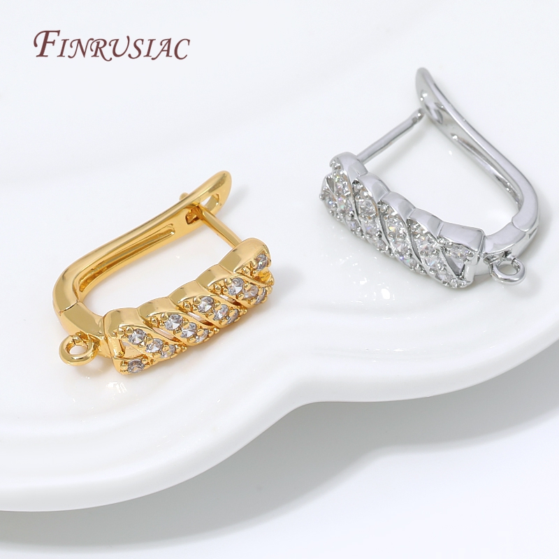 Wrap Ring Gold - 18K 금도금 큐빅 지르코니아 허기 후프