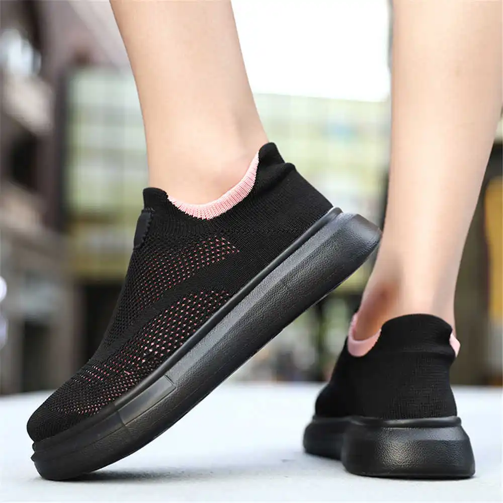 Women Accessories Shop Name Ideas - 여성용 플랫폼 스타킹 다크 브라운 신발,