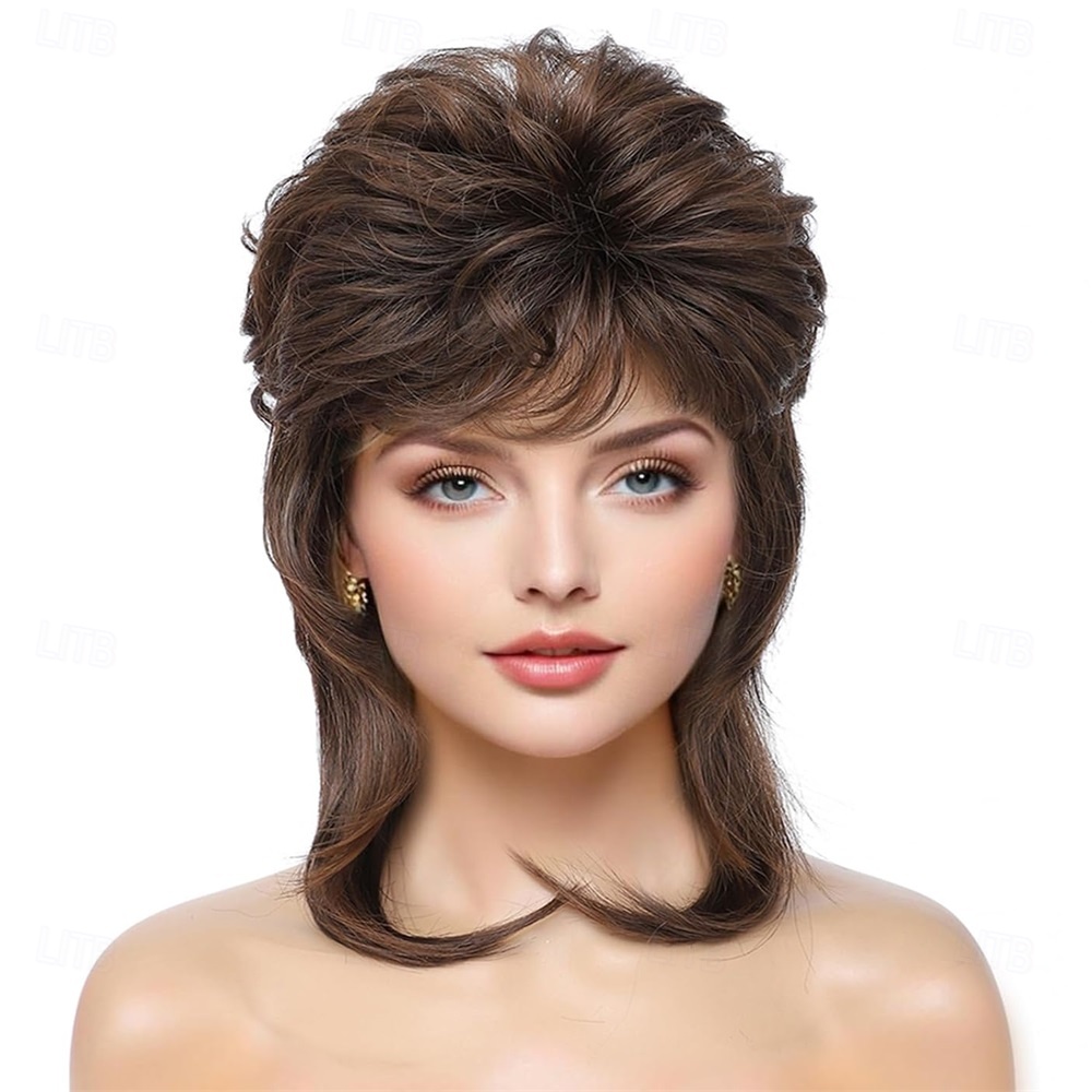 Women'S Accessories In The 80S - HAIRJOY ​​여성용 합성 머리 멀렛 가발