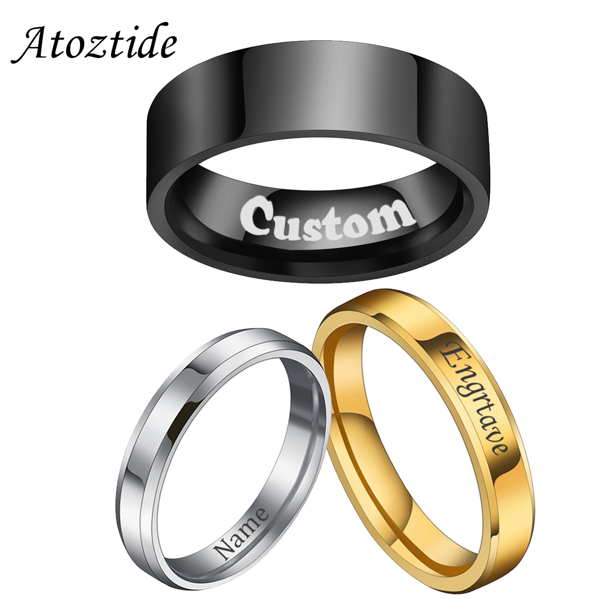 Atoztide 4/6/8mm 여성을위한 맞춤형 조각  - Wrap Ring Gold 리뷰 및 가격