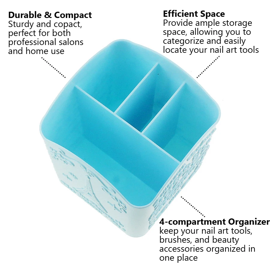 4칸 네일 아트 브러쉬 홀더, 메이크업 브러쉬 보관함, - Women Accessories Organizer 리뷰 및 가격