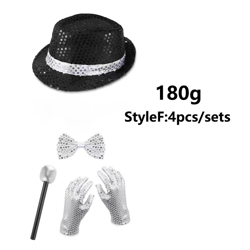 남성용 80년대 디스코 의상 마이클 잭슨 스타일 스팽글 - Women'S Accessories In The 80S 리뷰 및 가격