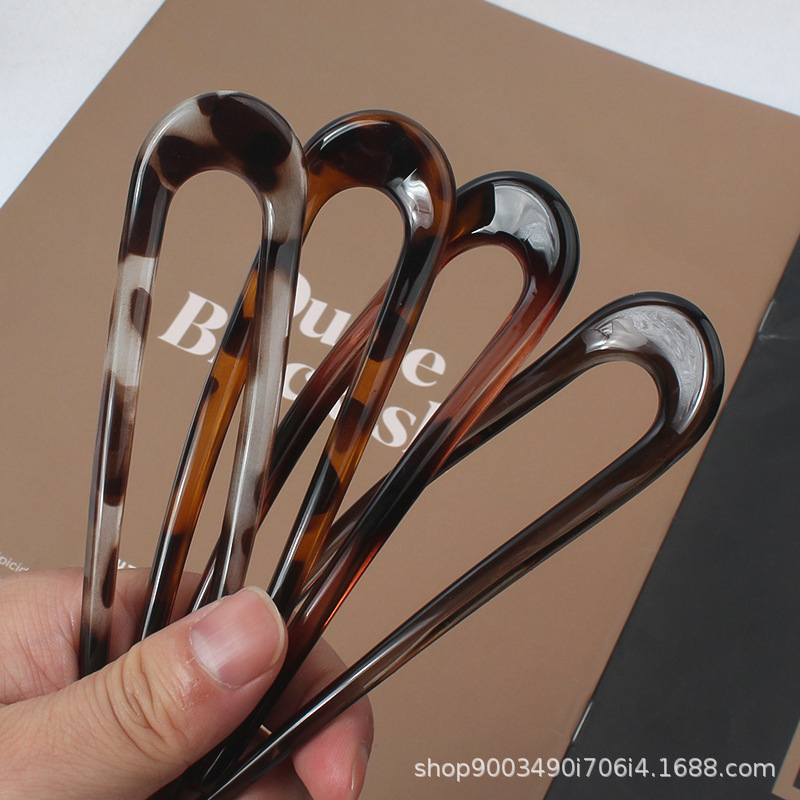 한국 스타일 레오파드 프린트 U자형 머리핀, 레트로하고 - Women'S Accessories H&M 리뷰 및 가격