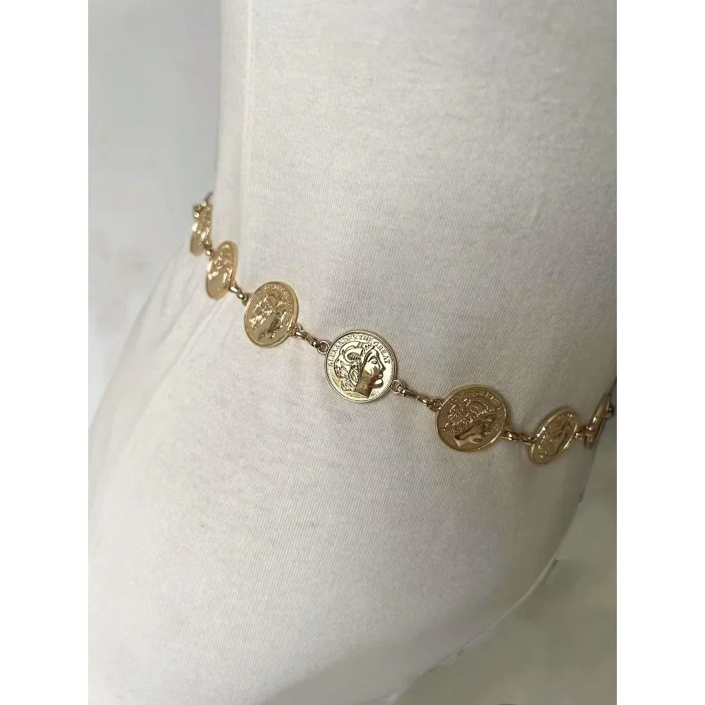 하이 퀄리티 여성용 금화 알렉산더 그레이트 체인 벨트, - Women'S Accessories In The 80S 리뷰 및 가격
