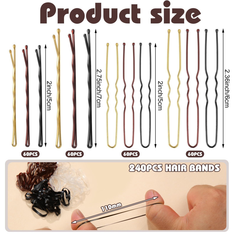 480개입 헤어 스타일링 액세서리 키트 U자형 헤어 포 - Women Accessories Organizer 리뷰 및 가격