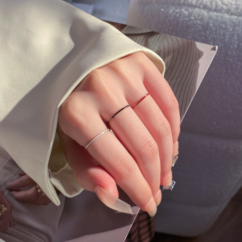 티타늄 스틸 로즈 골드 색상 1mm 얇은 반지 여성용  - Wrap Ring Gold 리뷰 및 가격