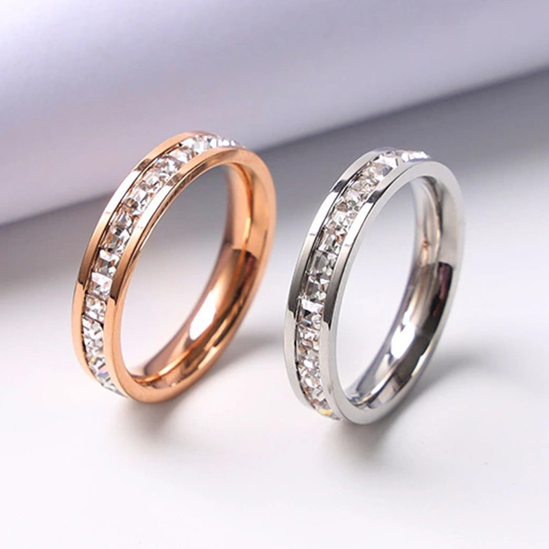 럭셔리 로즈 골드 컬러 여성을위한 싱글 더블 행 스퀘어 - Wrap Ring Gold 리뷰 및 가격