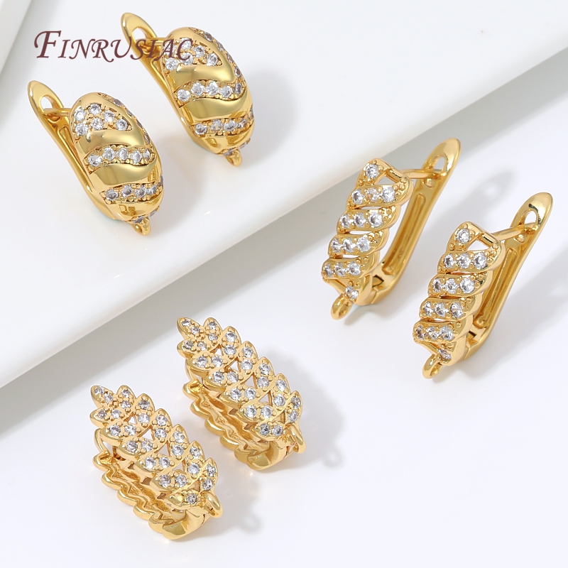 18K 금도금 큐빅 지르코니아 허기 후프 귀걸이 고리, - Wrap Ring Gold 리뷰 및 가격